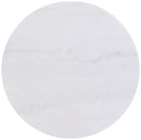 Jason 3-piece Round White Marble Coffee Table Set Honey Brown
