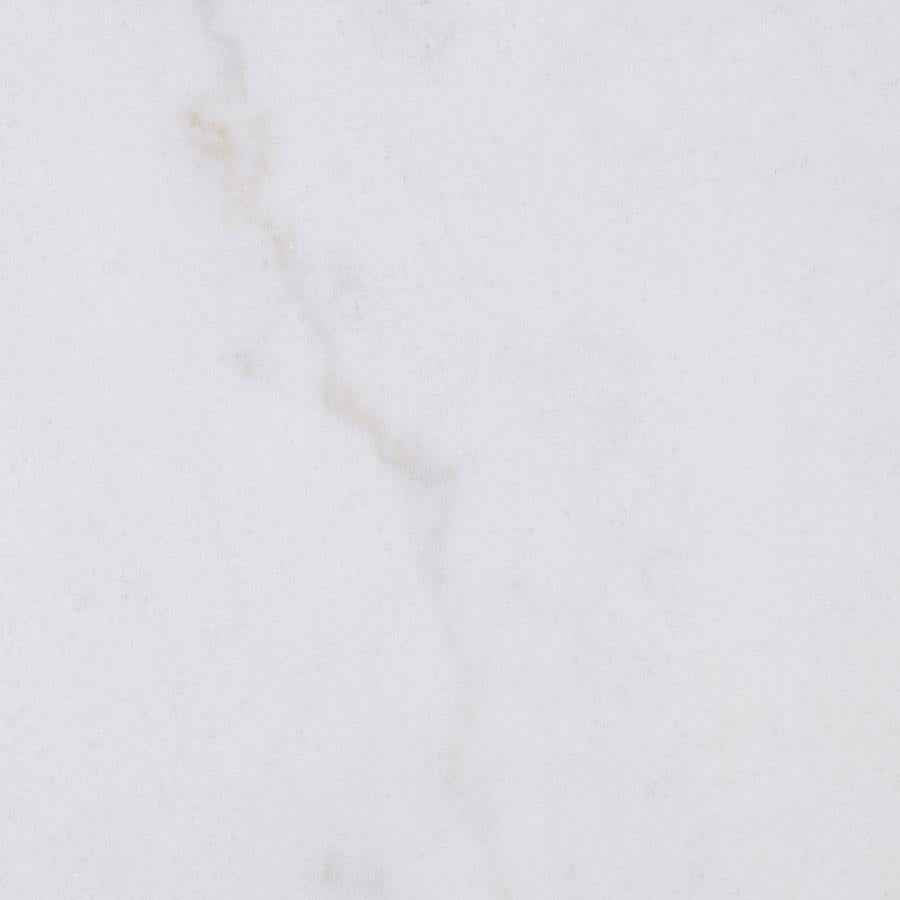 Jason Round White Marble Top Coffee Table Honey Brown