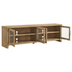 Home & Sleep Outlet - Brenham 79-inch 4-door TV Stand Media Console Washed Oak