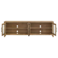 Brenham 79-inch 4-door TV Stand Media Console Washed Oak