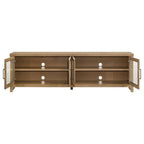 Home & Sleep Outlet - Brenham 79-inch 4-door TV Stand Media Console Washed Oak
