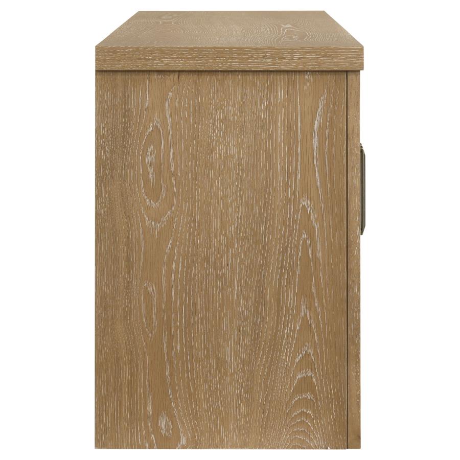 Home & Sleep Outlet - Brenham 79-inch 4-door TV Stand Media Console Washed Oak
