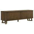 Home & Sleep Outlet - Trotter 71-inch 4-Door Wood TV Stand Media Console Brown
