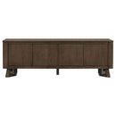Trotter 71-inch 4-Door Wood TV Stand Media Console Brown