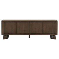 Trotter 71-inch 4-Door Wood TV Stand Media Console Brown