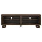 Home & Sleep Outlet - Trotter 71-inch 4-Door Wood TV Stand Media Console Brown