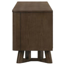 Trotter 71-inch 4-Door Wood TV Stand Media Console Brown