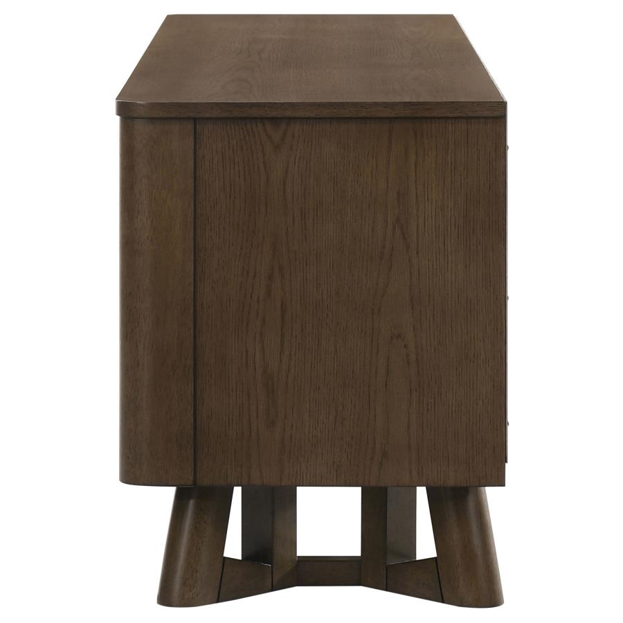 Home & Sleep Outlet - Trotter 71-inch 4-Door Wood TV Stand Media Console Brown