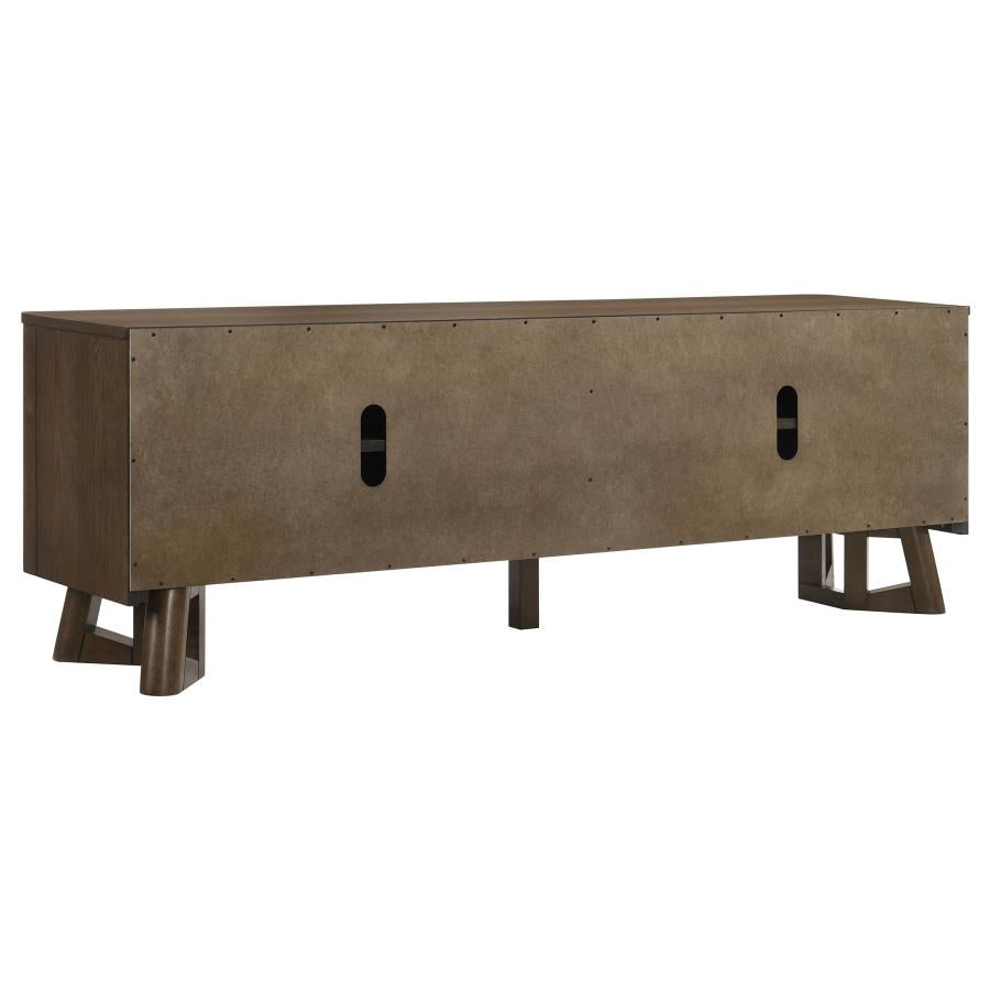 Home & Sleep Outlet - Trotter 71-inch 4-Door Wood TV Stand Media Console Brown