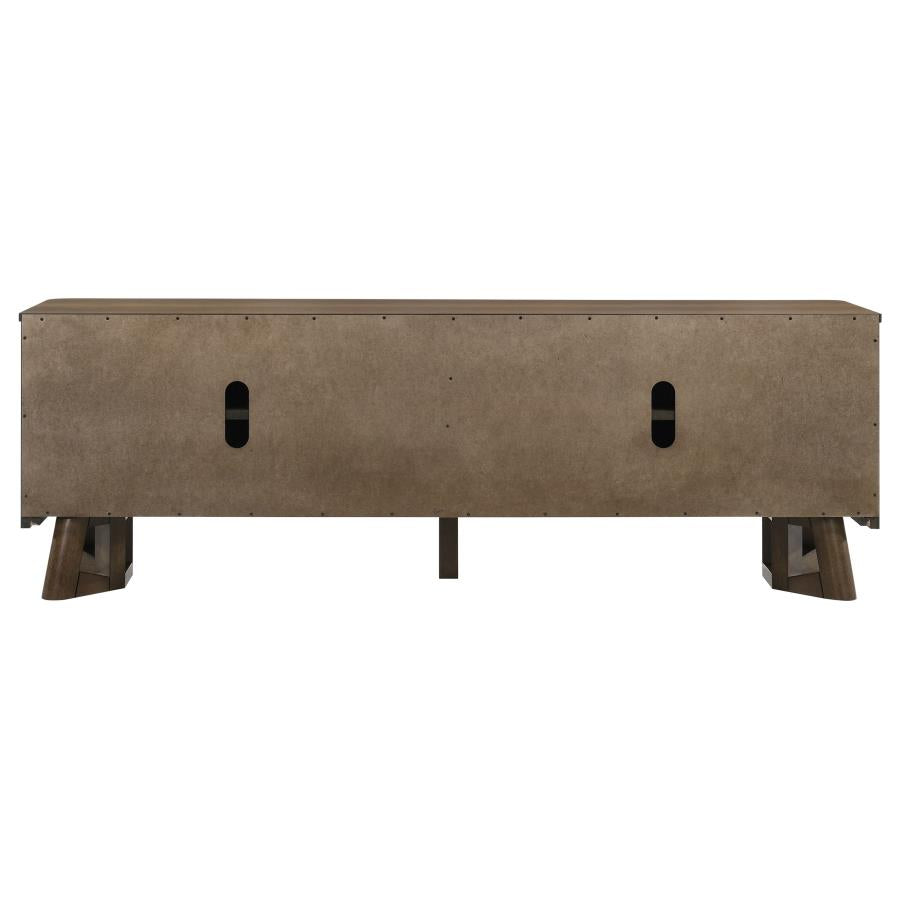 Home & Sleep Outlet - Trotter 71-inch 4-Door Wood TV Stand Media Console Brown