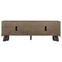 Trotter 71-inch 4-Door Wood TV Stand Media Console Brown