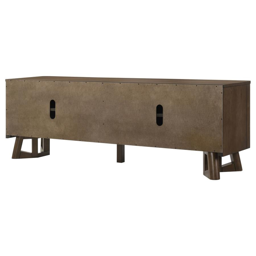 Home & Sleep Outlet - Trotter 71-inch 4-Door Wood TV Stand Media Console Brown
