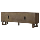 Trotter 71-inch 4-Door Wood TV Stand Media Console Brown
