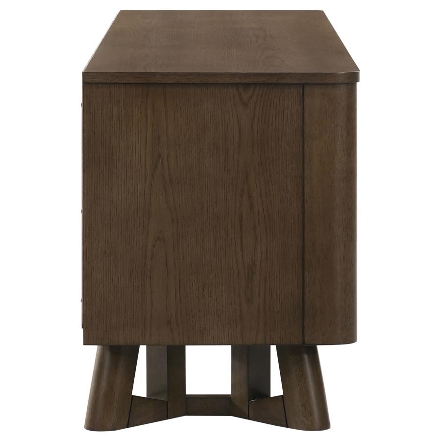 Home & Sleep Outlet - Trotter 71-inch 4-Door Wood TV Stand Media Console Brown