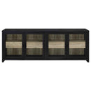 Denison 3-piece Entertainment Center 79-inch TV Stand Black