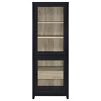 Denison 3-piece Entertainment Center 79-inch TV Stand Black
