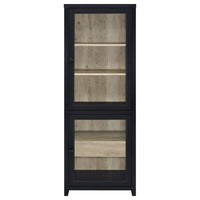 Denison 3-piece Entertainment Center 79-inch TV Stand Black