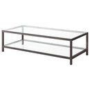 Trini 2-piece Coffee and End Table Set Black Nickel
