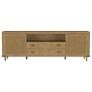 Arini Rattan Cane 2-door TV Stand Media Console Sand Wash