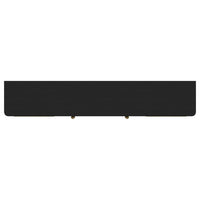 Arini Rattan Cane 2-door TV Stand Media Console Black
