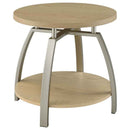 Dacre 3-piece Round Coffee and End Table Set Greige
