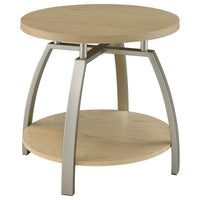 Dacre 3-piece Round Coffee and End Table Set Greige