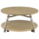 Dacre 3-piece Round Coffee and End Table Set Greige