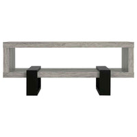 Dinard Engineered Wood Cocktail Coffee Table Grey Driftwood