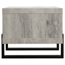 Dinard Engineered Wood Cocktail Coffee Table Grey Driftwood