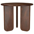 Home & Sleep Outlet - Dale Round Solid Mango Wood Side End Table Brown