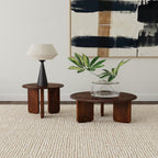 Home & Sleep Outlet - Dale Round Solid Mango Wood Side End Table Brown