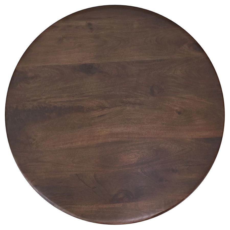 Home & Sleep Outlet - Dale Round Solid Mango Wood Coffee Table Brown
