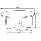 Home & Sleep Outlet - Dale Round Solid Mango Wood Coffee Table Brown