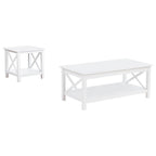 Home & Sleep Outlet - Skyview 2-piece Rectangular Lift Top Coffee Table Set White