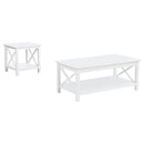 Skyview 2-piece Rectangular Lift Top Coffee Table Set White