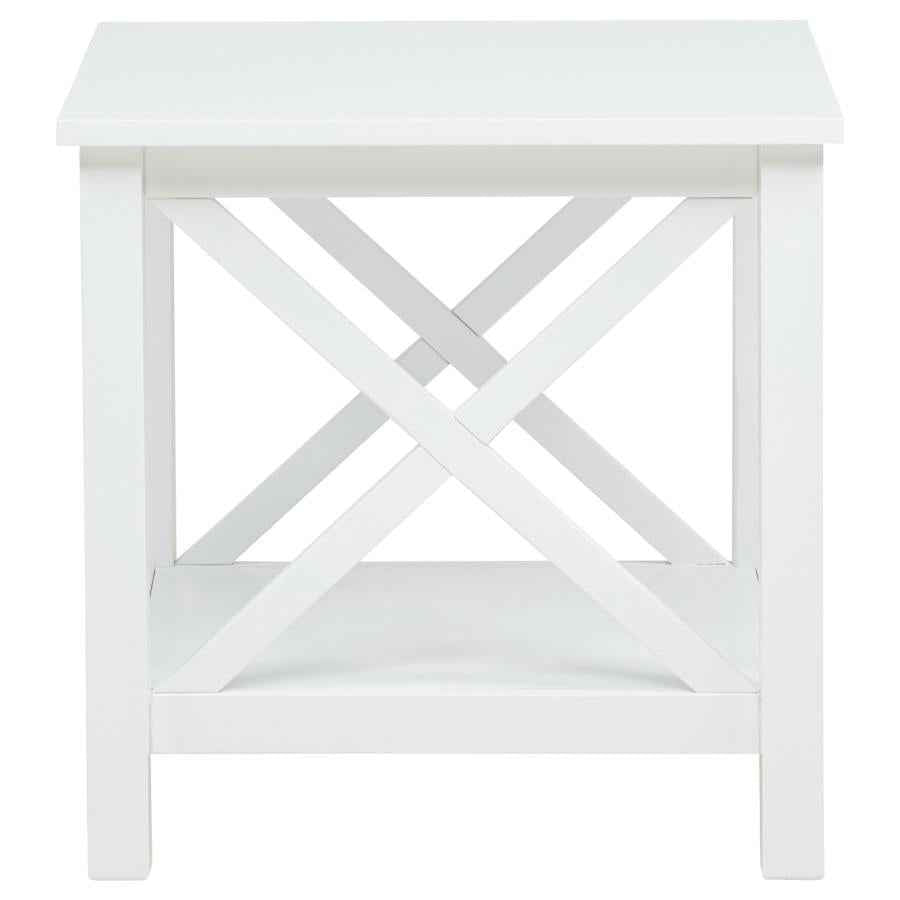 Skyview 3-piece Rectangular Lift Top Coffee Table Set White