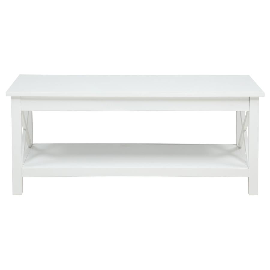 Home & Sleep Outlet - Skyview 3-piece Rectangular Lift Top Coffee Table Set White