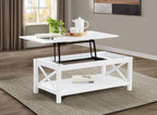 Home & Sleep Outlet - Skyview 44-inch Rectangular Lift Top Coffee Table White