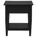 Lindenton 1-drawer Wood Occasional Side End Table Black
