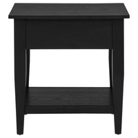 Lindenton 1-drawer Wood Occasional Side End Table Black