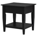 Lindenton 1-drawer Wood Occasional Side End Table Black