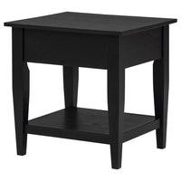 Lindenton 1-drawer Wood Occasional Side End Table Black