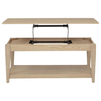 Lindenton 2-piece Wood Lift-Top Coffee and End Table Set Blonde