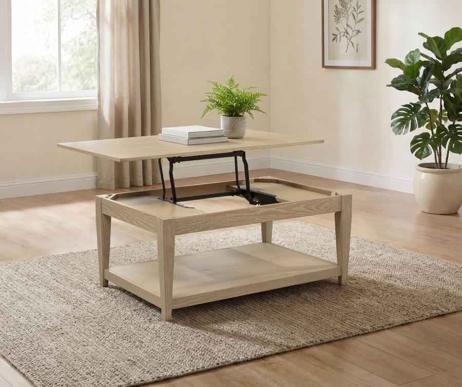 Lindenton Lift-Top Occasional Cocktail Coffee Table Blonde