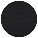 Sweeney 2-piece Round Wood Occasional Nesting Table Set Black