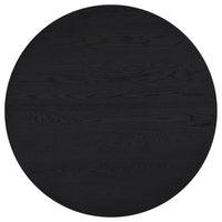 Sweeney 2-piece Round Wood Occasional Nesting Table Set Black