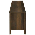 Carey 79-inch TV Stand Fireplace Media Console Dark Pine