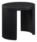 Home & Sleep Outlet - Sweeney 24-inch Round Wood Occasional Side End Table Black
