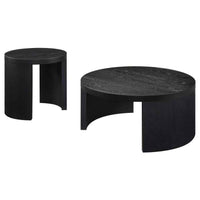 Sweeney 2-piece Coffee and End Occasional Table Set Black