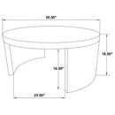 Sweeney 2-piece Coffee and End Occasional Table Set Black